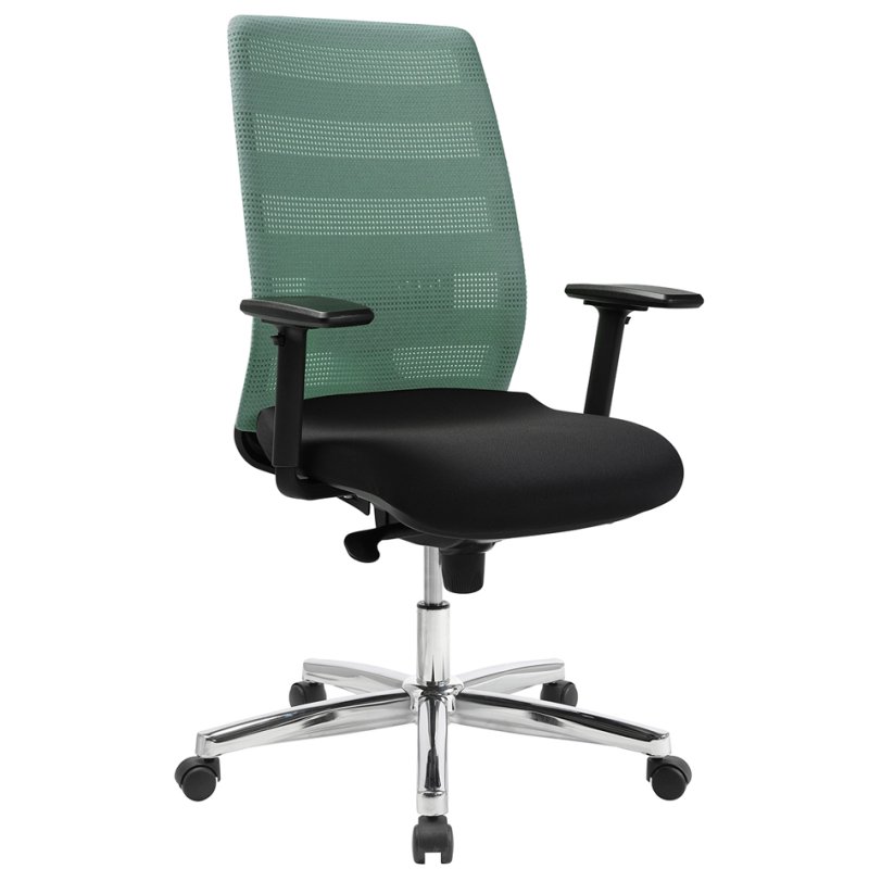 Topstar Airpoint II bureaustoel, zwart/grijs, netbekleding, lendenwirvelsteuning